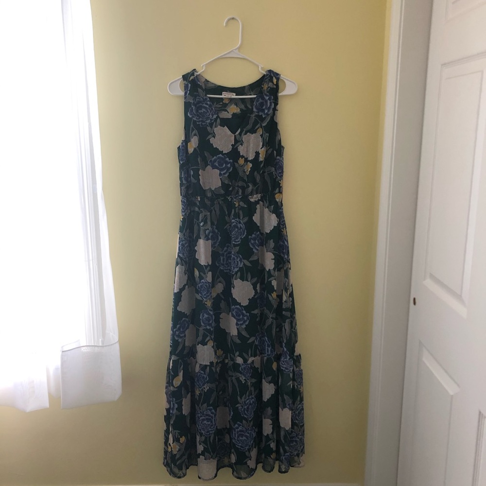 Target Green Floral Maxi Dress